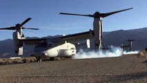 The US Marines Hybrid Transformer Helicopter/Plane in Action V 22 Osprey