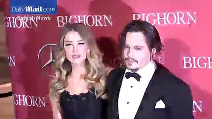 Johnny Depp and Amber Heard arrive at Palm Springs Film Fest