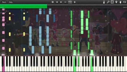 MLP: EG: Friendship Games - Dance Magic - Synthesia Piano Cover