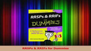 PDF Download  RRSPs  RRIFs for Dummies Download Full Ebook