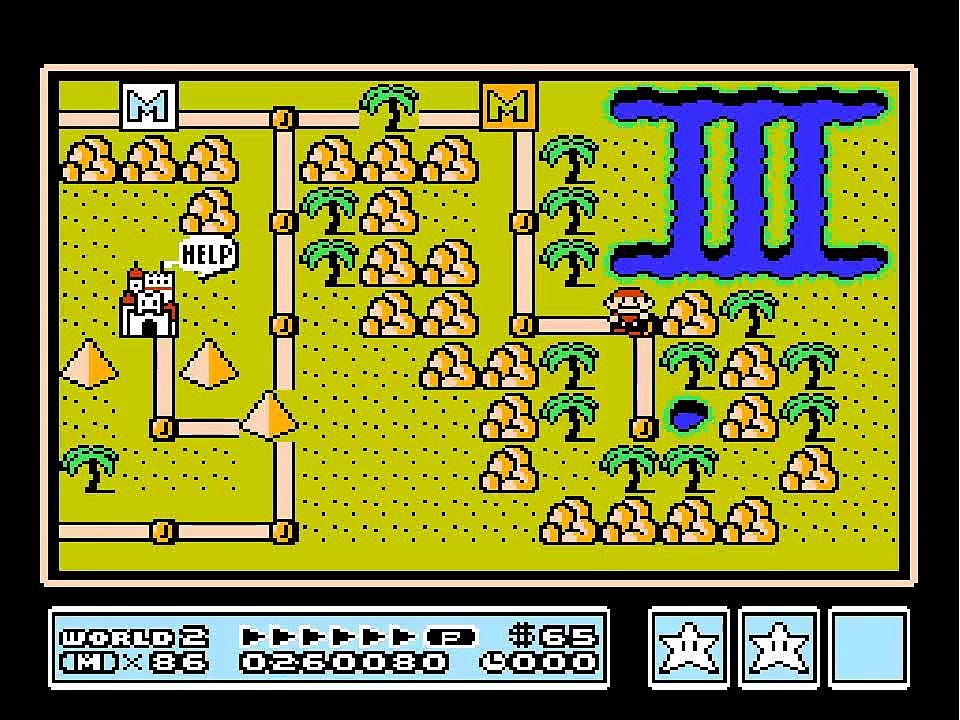 Super Mario Bros 3 World 2 Pyramid