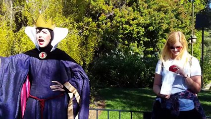 EVIL QUEEN PERFORMS A MAGIC TRICK  Disneyland CA!