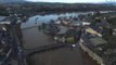 Drone Footage Shows Aftermath of Storm Frank in Wexford