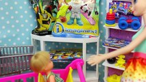 Barbie Toy Store Surprise Toys Shopping   Frozen Elsa, Paw Patrol, Jurassic World Dinosaur