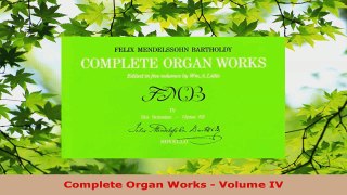 Read  Complete Organ Works  Volume IV EBooks Online