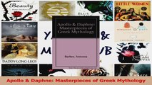 PDF Download  Apollo  Daphne Masterpieces of Greek Mythology Read Full Ebook