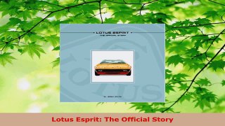 Read  Lotus Esprit The Official Story Ebook Free