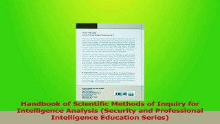 Read  Handbook of Scientific Methods of Inquiry for Intelligence Analysis Security and Ebook Online