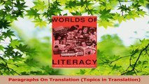 Download  Paragraphs On Translation Topics in Translation Ebook Free