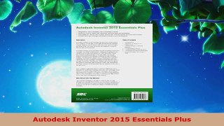 Read  Autodesk Inventor 2015 Essentials Plus Ebook Free