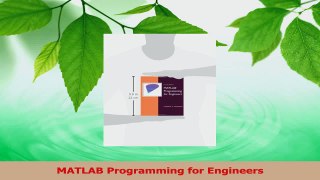 Read  MATLAB Programming for Engineers Ebook Online