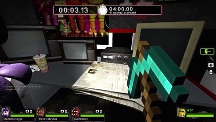 Five Nights At Freddys Vs. Minecraft! (Left 4 Dead 2 Funny Moments and Mods)