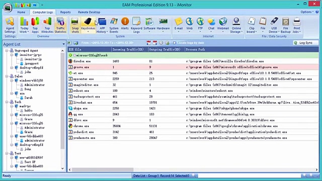 Computer monitoring software