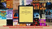 PDF Download  Optimization Volume 1 Handbooks in Operations Research and Management Science PDF Full Ebook