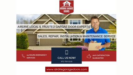 Descargar video: Airdrie Garage Doors & Openers - Repair, Sales & Installation Service