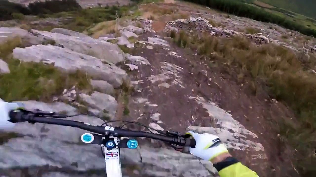 Gee Atherton Tests INSANE MTB Trail Red Bull Hardline