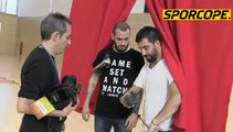 Arda ve Vidal kamera önünde