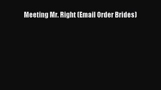 Meeting Mr. Right (Email Order Brides) [PDF] Online