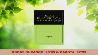 Download  DODGE DURANGO 9899  DAKOTA 9799 Ebook Online