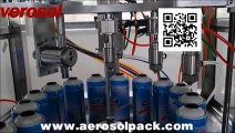 Automatic Spray Paint Aerosol Filling Machine for Venezuela clients