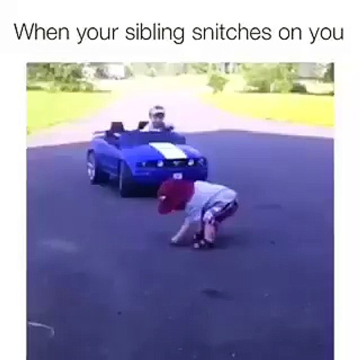 when your sibling snitches