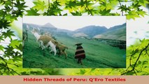 Read  Hidden Threads of Peru QEro Textiles EBooks Online