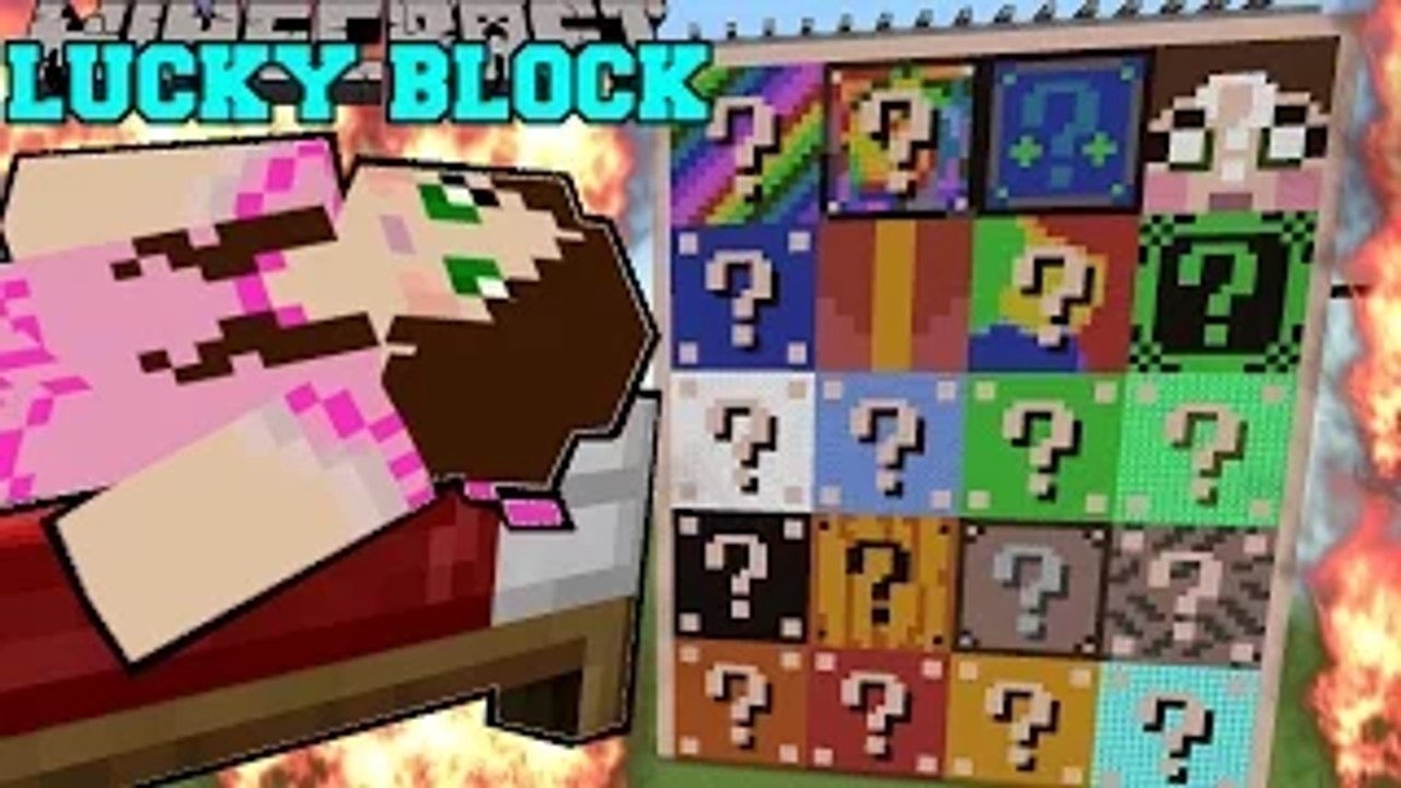 PopularMMOs Minecraft: BURNING LUCKY BLOCKS Pat...