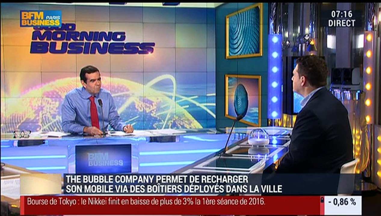 Bubble, la première borne de recharge pour objets connectés dans les lieux publics - 04/01