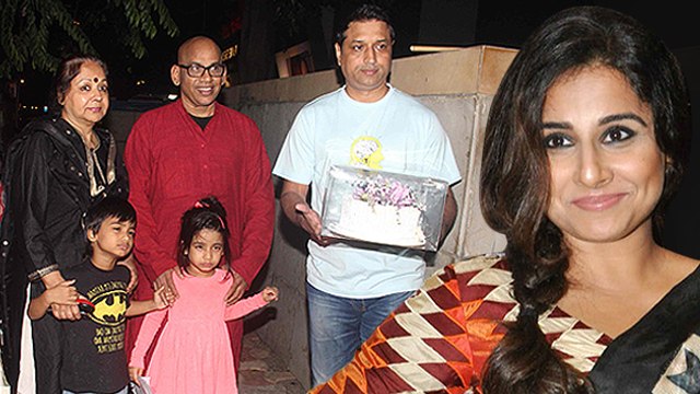 Vidya Balan Retuns Home To Celebrate Birthday