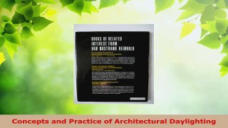 Read  Concepts and Practice of Architectural Daylighting EBooks Online