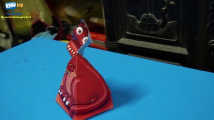How to make a Paper Dinosaurs - Dinosaurs illusion - Origami