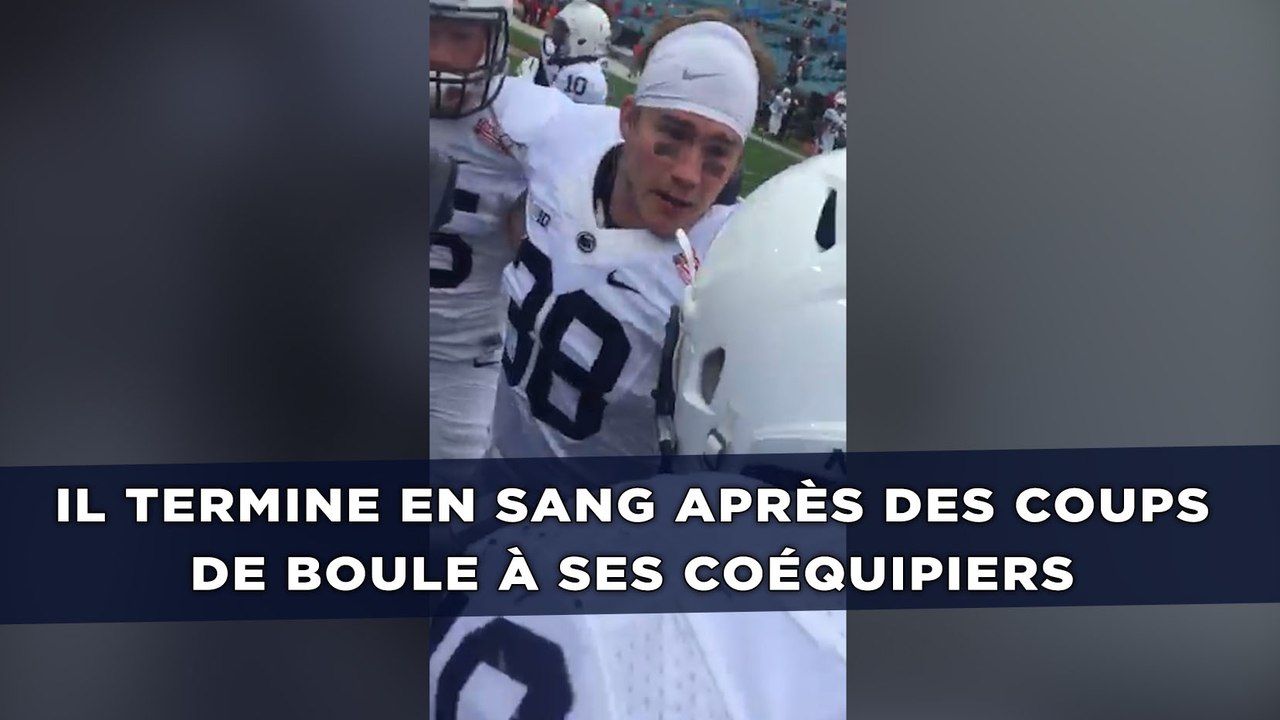 Il termine en sang après des coups de boule à ses coéquipiers casqués