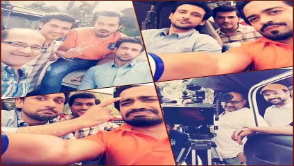 Sami Khan & Naveed raza Qmobile T480 Shooting Pictures