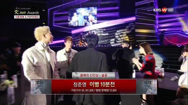 140212 가온차트K-POP어워드1부 방탄소년단 깨알컷