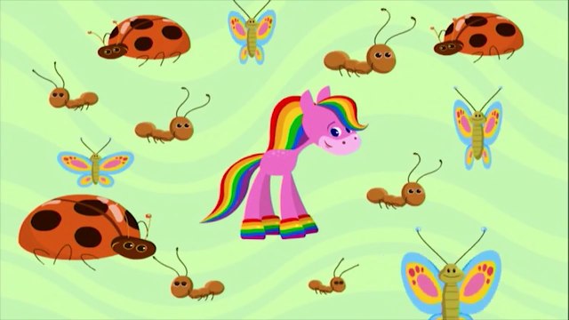 BabyFirstTV развивающий мультфильм Лошадка Радуга учим цвета, цвета для малышей