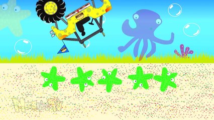 SpongeBob Truck - Monster Trucks For Children - Mega Kids Tv