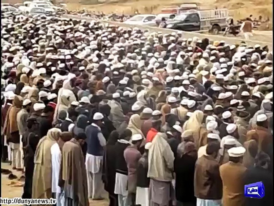Dunya News- Funeral prayers of Karak accident victims offered.