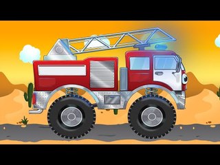 ✔ Fire Truck Adventures in the City of Cars. Kid's cartoon Vehicles. 32 Episode.