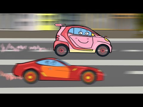 ✔ RACING CAR - Pit Stop CAR Garage Tuning - Drag Racer! Children's Car Cartoons