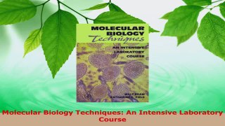 Read  Molecular Biology Techniques An Intensive Laboratory Course EBooks Online