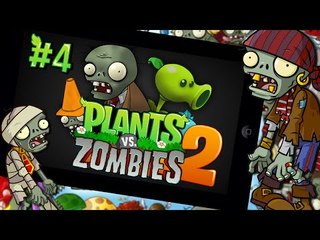 새로운 캐릭터,왕좀비,식물강화?! 식물대좀비 투! 4편(plants vs zombies 2) - 모바일 Mobile [양띵TV삼식]