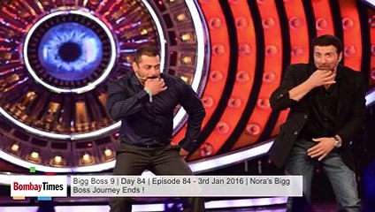 Bigg Boss 9 _ Day 84 _ Episode 84 - 3rd Jan 2016 _ Nora's Bigg Boss Journey Ends !