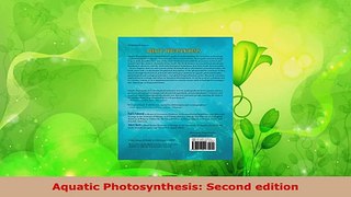 Download  Aquatic Photosynthesis Second edition PDF Online