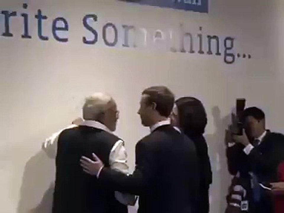 FUNNY - PM Modi pulls aside Mark Zukerberg