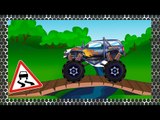 ✔ Monster Truck Race under water. Track with obstacles / Cars Cartoons Compilation for kids ✔