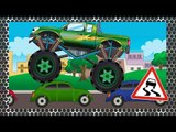 ✔ New Compilation of Monster Truck with Car Wash. Cars Cartoons for children. Video for kids. ✔