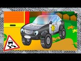 ✔ Police Car cartoons / Monster Truck Adventures / Cars Compilation for kids / Emergency Vehicles ✔