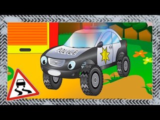 ✔ Police Car hurry to help. Racing / Cars Cartoons Compilation for kids / Emergency Vehicles ✔