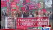 People's party 154 protest against Imran Khan outside governor's house