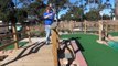 Waterfall / River Pebble Mini Golf Trick Shot at Thornleigh Mini Golf